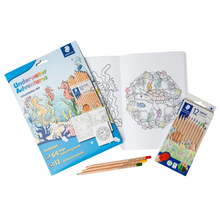 Lavender Staedtler Underwater Adventures Colouring Book with Pencils Kids Colouring Books