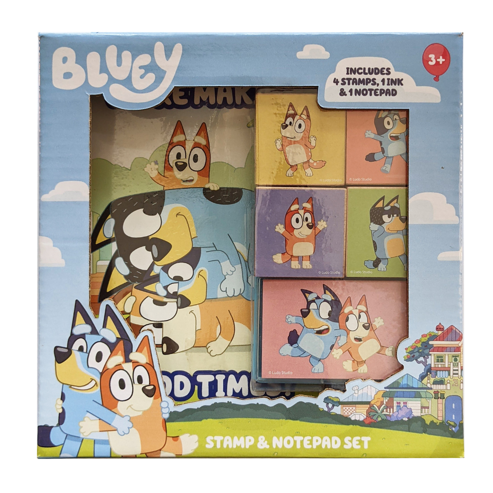 Bluey Stamp & Notepad Set – Toys