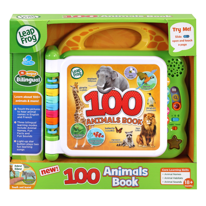 LeapFrog 100 Animals Book (English/French)