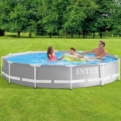 Intex PRISM 12' Metal Frame Above Ground Pool - 366cm x 76cm 26712