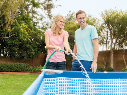 Intex Rectangular Frame Pool 4.5m X 2.2m X 0.84m with Filter/Pump 28274