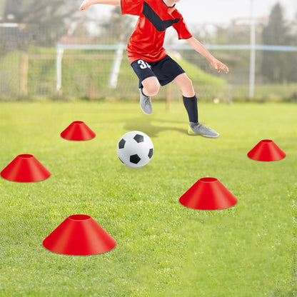 Soccer Goals for Backyard Set Outdoor Sports Games - Red Goal Frame with White Net