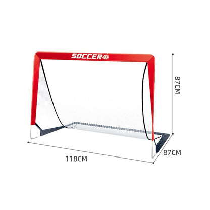 Soccer Goals for Backyard Set Outdoor Sports Games - Red Goal Frame with White Net