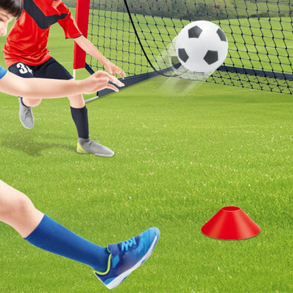 Soccer Goals for Backyard Set Outdoor Sports Games - Red Goal Frame with Black Net