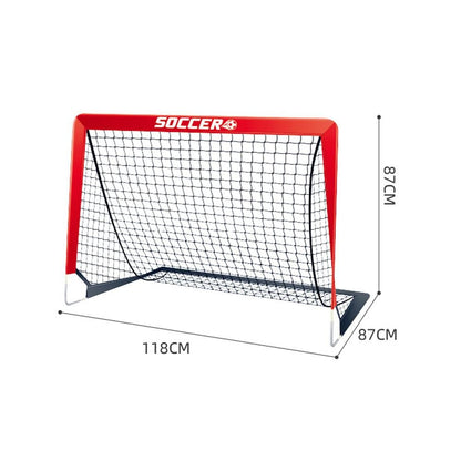 Soccer Goals for Backyard Set Outdoor Sports Games - Red Goal Frame with Black Net