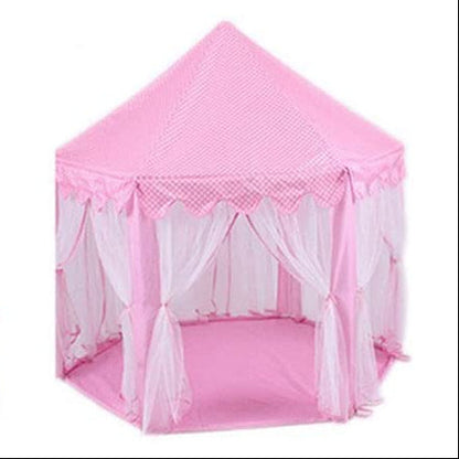 Princess Indoor Playhouse Toy Play Tent for Kids Toddlers with Mat Floor and Carry Bag (Pink)