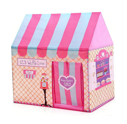 CARLA HOME Kids Ice Cream Bakery Play Tent Pink Pop Up Playhouse