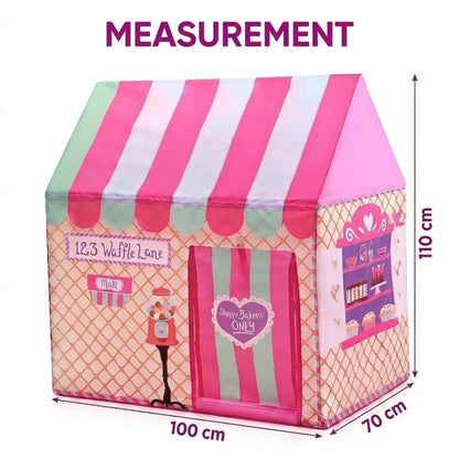 CARLA HOME Kids Ice Cream Bakery Play Tent Pink Pop Up Playhouse