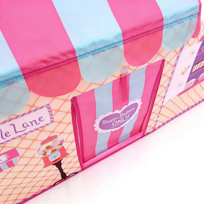 CARLA HOME Kids Ice Cream Bakery Play Tent Pink Pop Up Playhouse