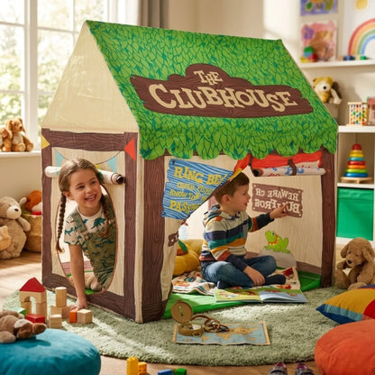 CARLA HOME Kids Clubhouse Play Tent Green