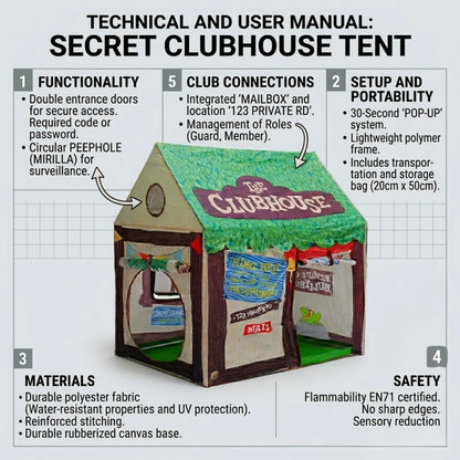 CARLA HOME Kids Clubhouse Play Tent Green
