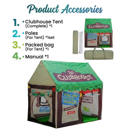 CARLA HOME Kids Clubhouse Play Tent Green