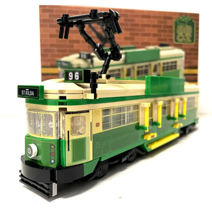 Best Brick Australia Melbourne W-Class Tram Building Block Toy Model