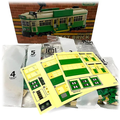 Best Brick Australia Melbourne W-Class Tram Building Block Toy Model
