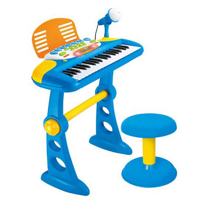 Children's Electronic Keyboard with Stand (Blue) Musical Instrument Toy