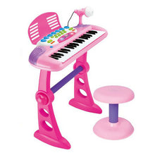 Children's Electronic Keyboard with Stand (Pink) Musical Instrument Toy