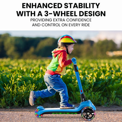 ROVO KIDS 3-Wheel Electric Scooter Blue