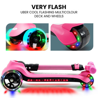 ROVO KIDS 3-Wheel Electric Scooter Pink