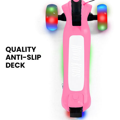 ROVO KIDS 3-Wheel Electric Scooter Pink