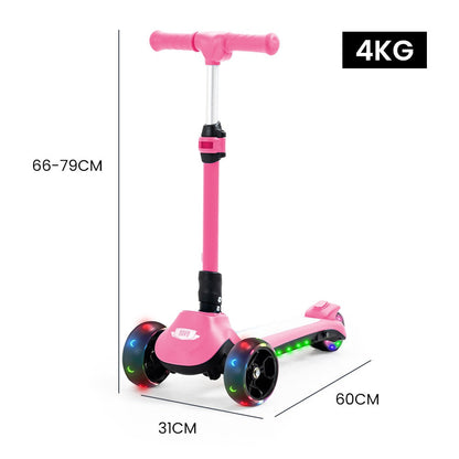 ROVO KIDS 3-Wheel Electric Scooter Pink