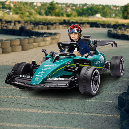 Kahuna Aston Martin Aramco F1 Licensed Electric Kids Ride On Race Car