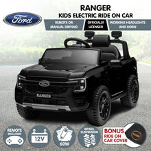 Kahuna Ford Ranger Electric Kids Ride On Car - Black