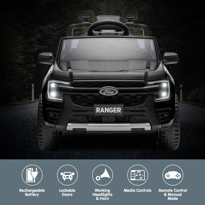 Kahuna Ford Ranger Electric Kids Ride On Car - Black