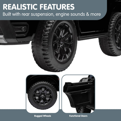 Kahuna Ford Ranger Electric Kids Ride On Car - Black