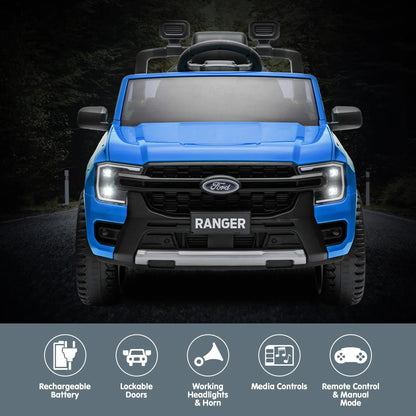 Kahuna Ford Ranger Electric Kids Ride On Car in Blue