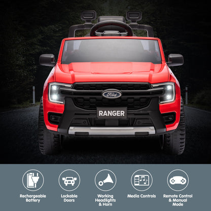 Kahuna Ford Ranger Electric Kids Ride On Car in Red