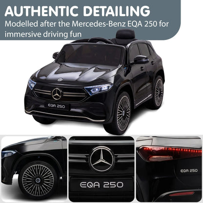 Kahuna Mercedes-Benz EQA 250 Kids 12V Electric Ride-On Car with Parental Remote Control