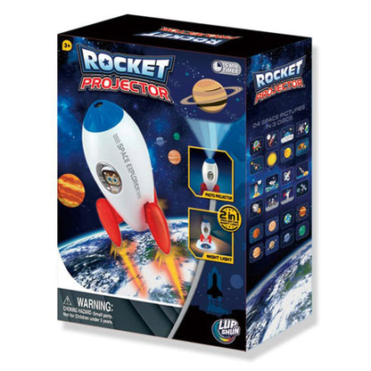 Rocket Projector Night Light Kids STEM Toy - Outer Space Planet