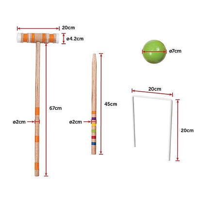 Croquet Set For Up To 6 Players Complete Outdoor Lawn Game Set For Family Gatherings And Events