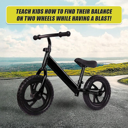 Kids Ride On Push Bike Balance Bicycle with Training Wheels for Toddlers
