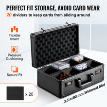 Graded Card Storage Box 4 Slot Lockable Carrying Case with Foam Dividers for PSA BGS SGC Sports Trading Cards Top Loaders Loose Cards