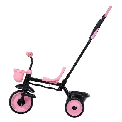 Toddler Tricycle & Stroller for 18 Months to 5 Year Old, Kids Trike with Parent Push Handle, Adjustable Seat & Storage for Outdoor Play, Tricycle for Toddlers, Birthday Toy for Boys and Girls