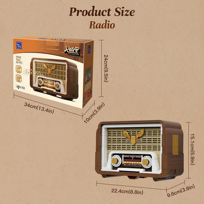 Pantasy Retro Collection Wireless Radio Construction Set (811 Pcs)
