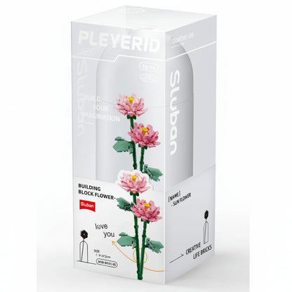 Sluban Peonies with diy vase 224 pcs