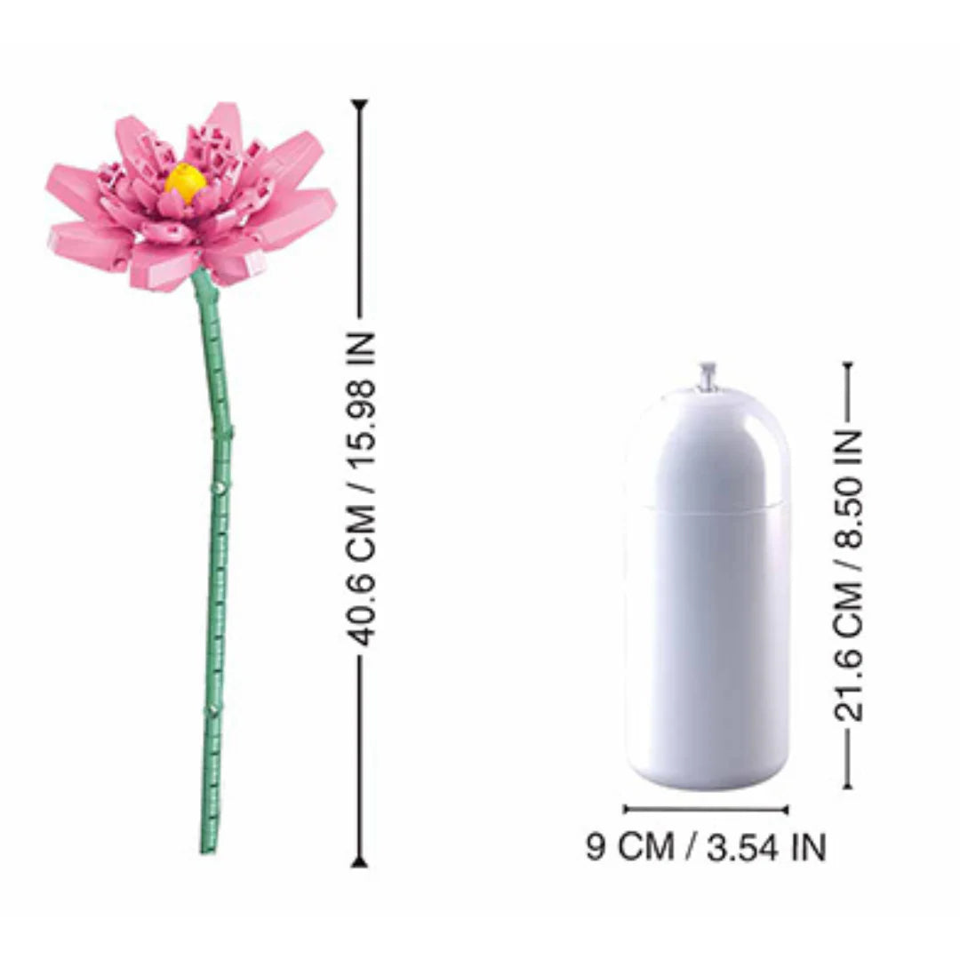 Sluban Lotus with diy vase 258 pcs