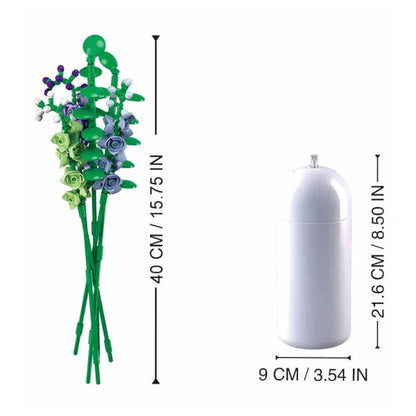 Sluban Rocket larkspur with diy vase 222 pcs