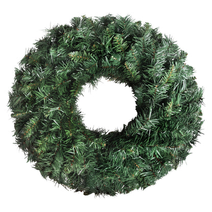Jingle Jollys Christmas Wreath 60cm Artificial Green Garland Door Decoration 420 Tips Xmas Bush