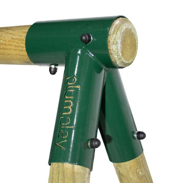 Plum Marmoset Wooden Swing Set Durable Double Swing for Backyard Fun