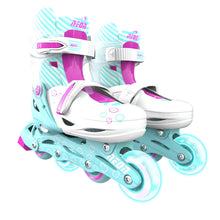 Yvolution Neon Inline Skates 3-6 Teal Pink