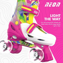Yvolution Neon Combo Skates (3-6) Pink Yellow