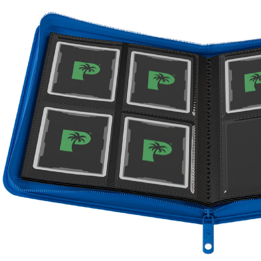 Palms Off Gaming Collector's Series 4 Pocket Zip Binder - Blue