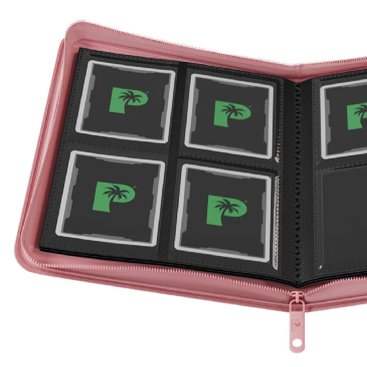 Palms Off Gaming Collector's Series 4 Pocket Zip Binder - Pink
