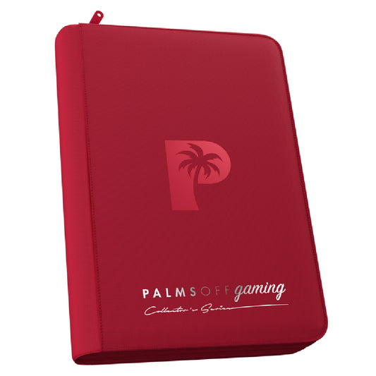 Palms Off Gaming Collector's Series 4 Pocket Zip Binder - Red