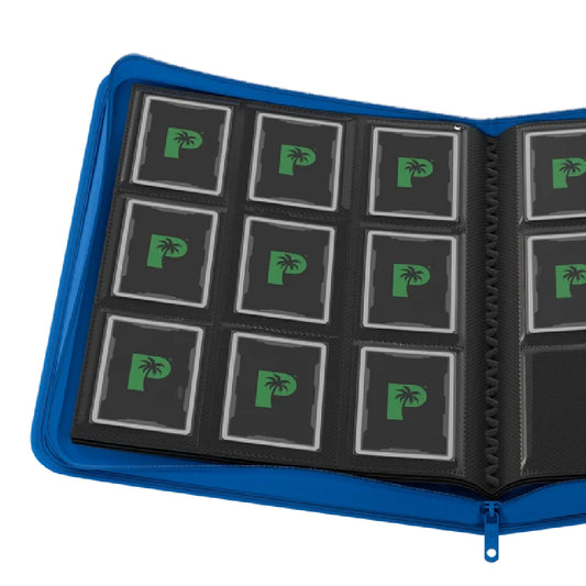 Palms Off Gaming Collector's Series 9 Pocket Zip Binder - Blue