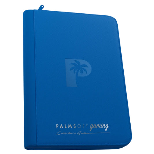 Palms Off Gaming Collector's Series 9 Pocket Zip Binder - Blue