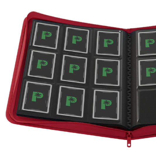 Palms Off Gaming Collector's Series 9 Pocket Zip Binder – Red